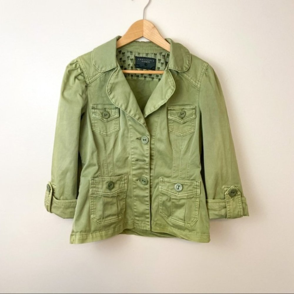 ANTHROPOLOGIE Army Green Utility jacket
